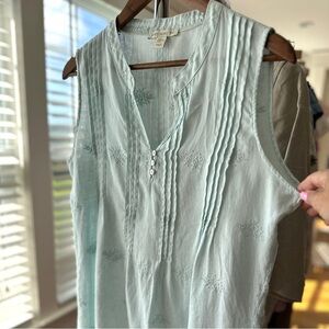 Light Blue Sleeveless Top